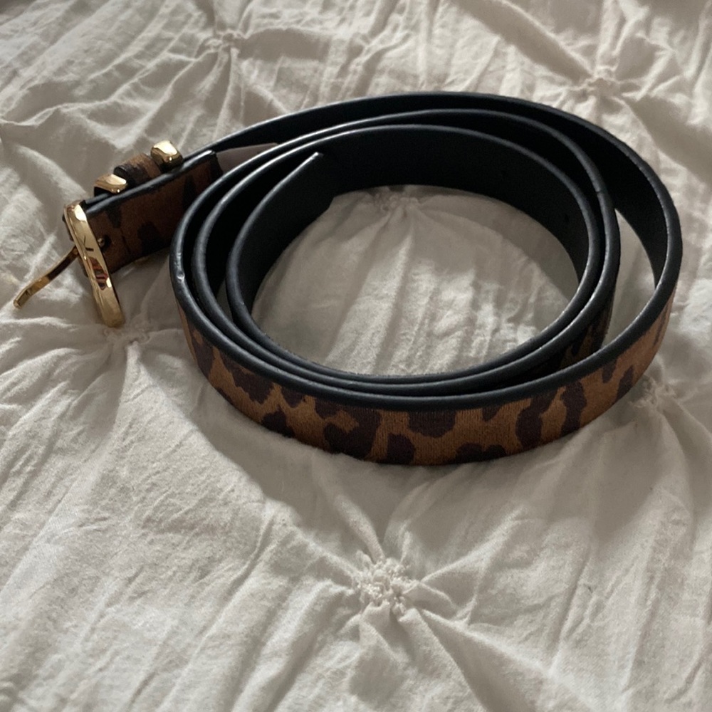 Brand New With Tags Soft Leopard Print Buckle Belt Size Medium
